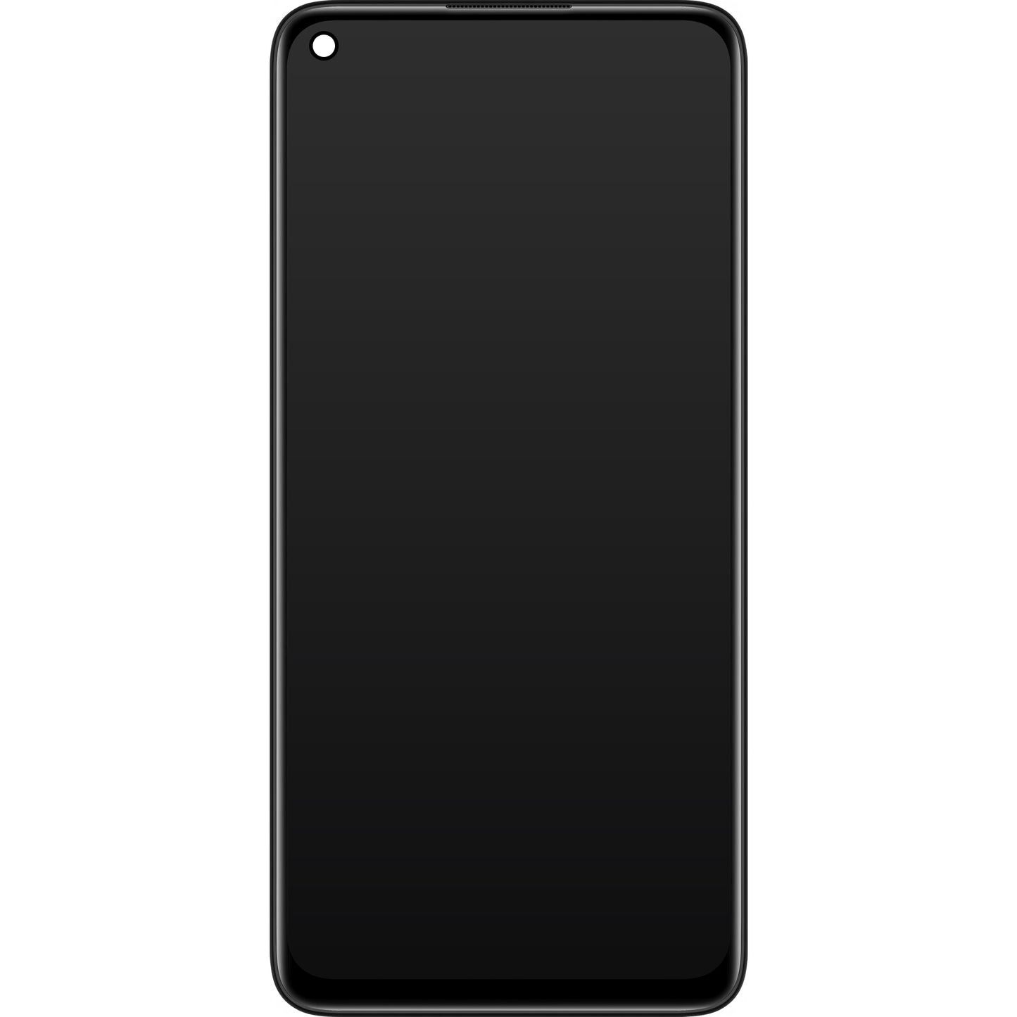 Skjerm med berøringsskjerm Xiaomi Redmi Note 9, med ramme, svart, Servicepakke 560003J15S00