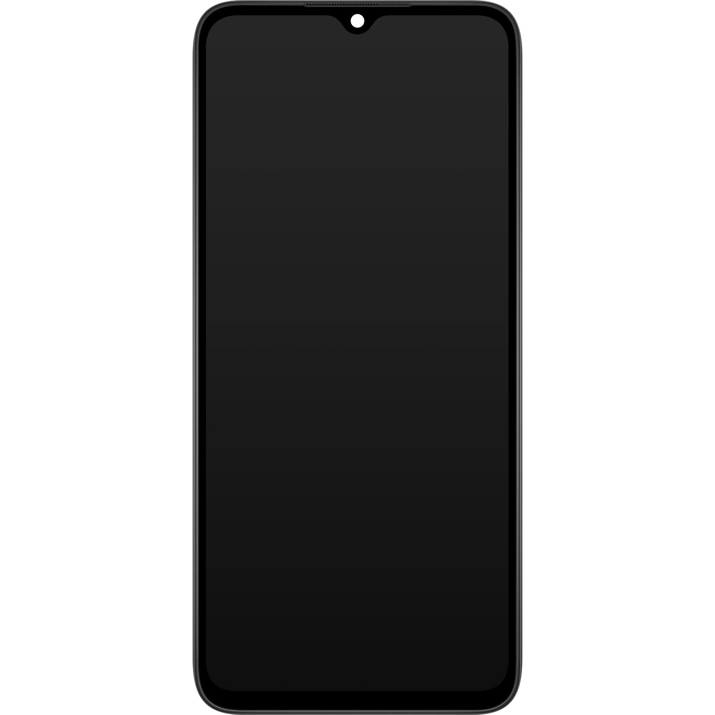 Xiaomi Redmi Redmi 9C NFC / 9C / 9A berøringsskjerm med ramme, svart, servicepakke 5600070C3L00