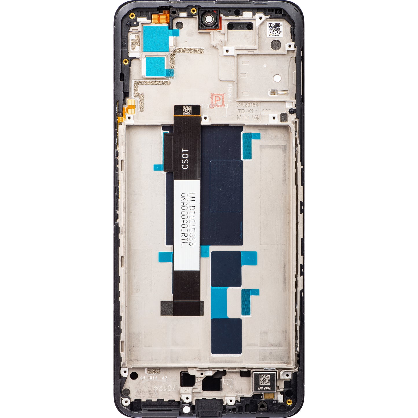 Berøringsskjerm Xiaomi Poco X3 GT, med ramme, svart, servicepakke 560003K10A00