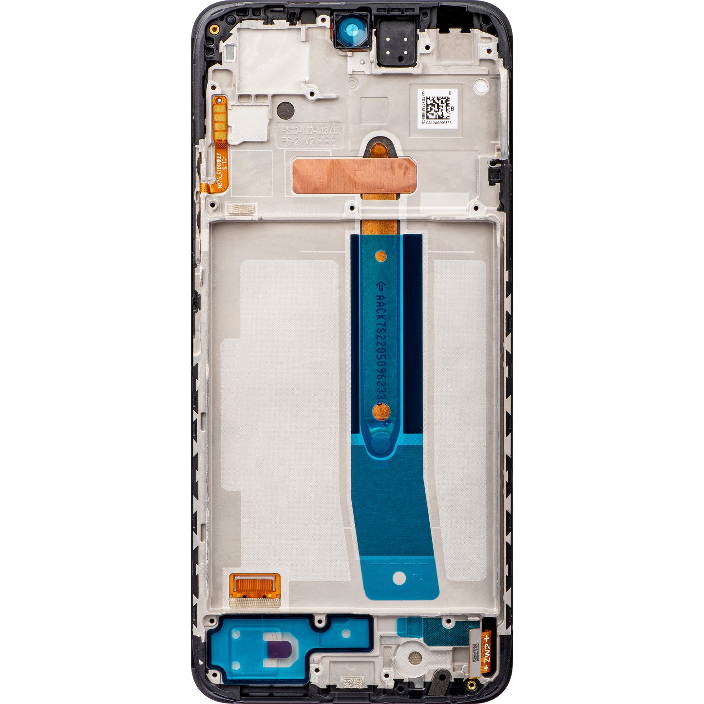 Berøringsskjerm Xiaomi Redmi Note 11S, med ramme, Grafittgrå, Servicepakke 5600010K7S00