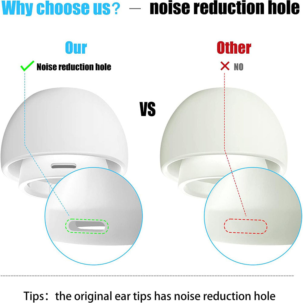 Techsuit ET1 propper for Apple AirPods Pro Series, Størrelse XS / S / L, Hvite