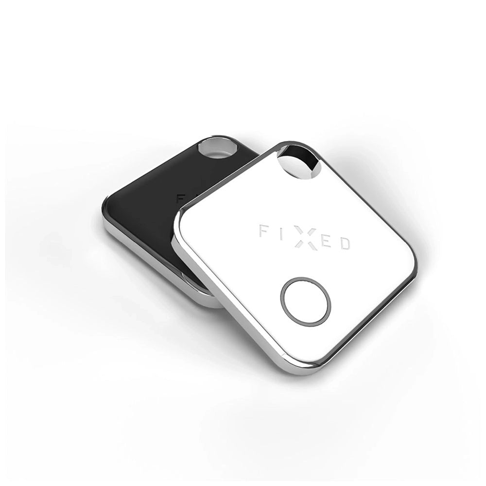 Fixed SmartTag Duo for iOS, Set 2 Stykker, Hvit / Svart