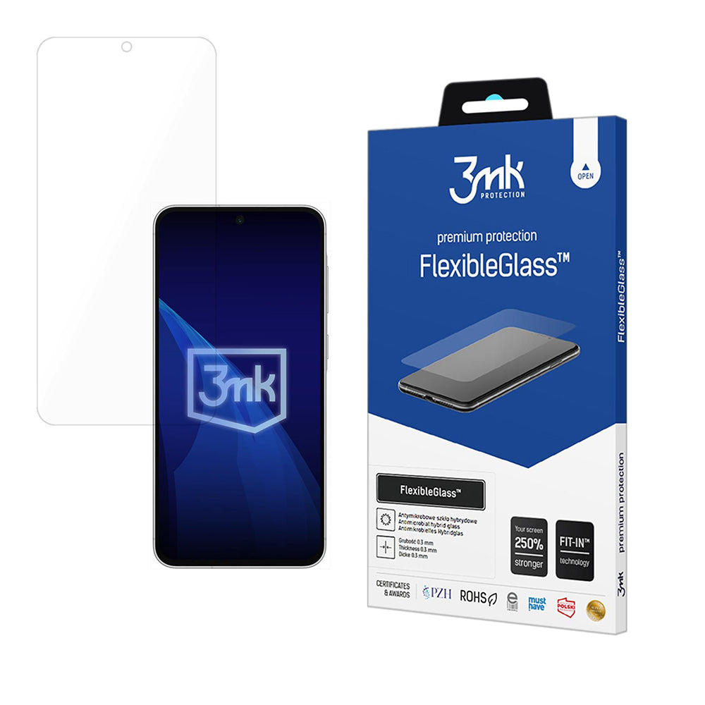 3MK FlexibleGlass skjermbeskyttelse for Samsung Galaxy A57 5G, fleksibelt glass, full lim