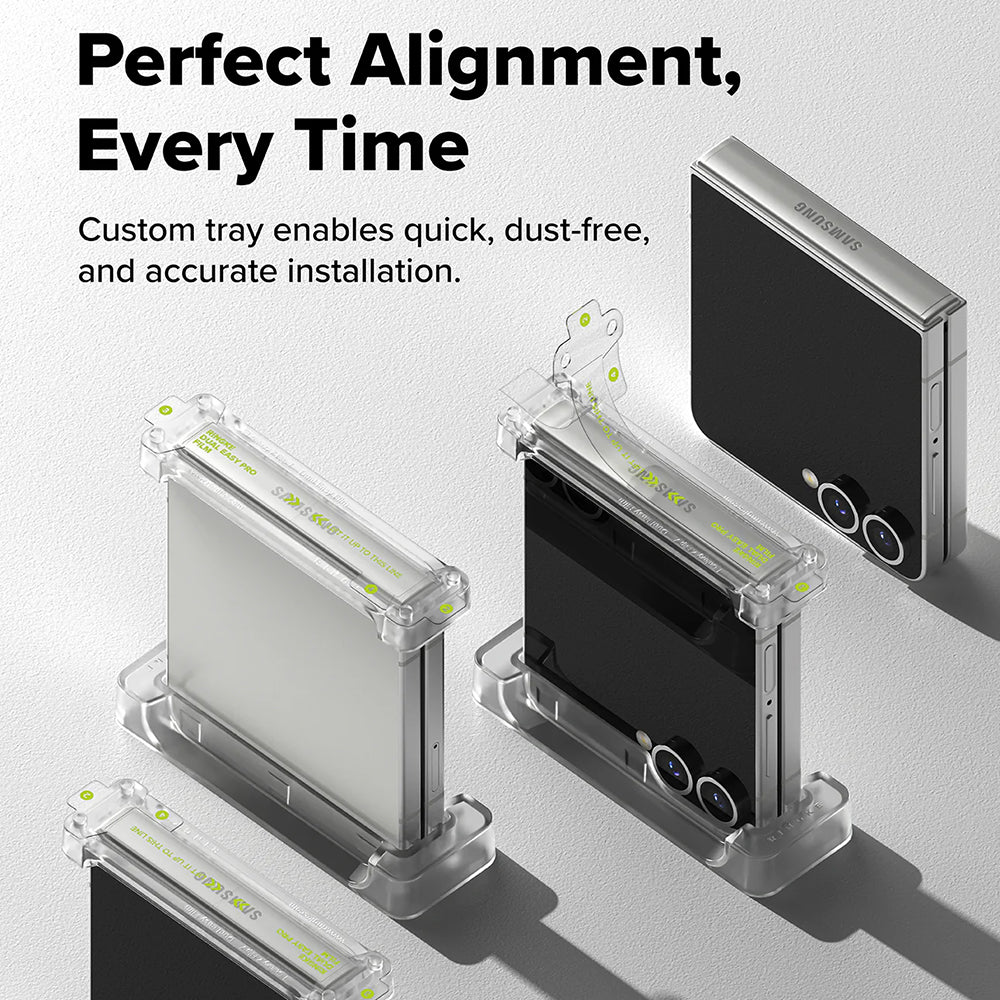 Ringke Hengsel Beskyttelsesfilm for Samsung Galaxy Z Flip7 F766, Plast, Sett med 2 stk