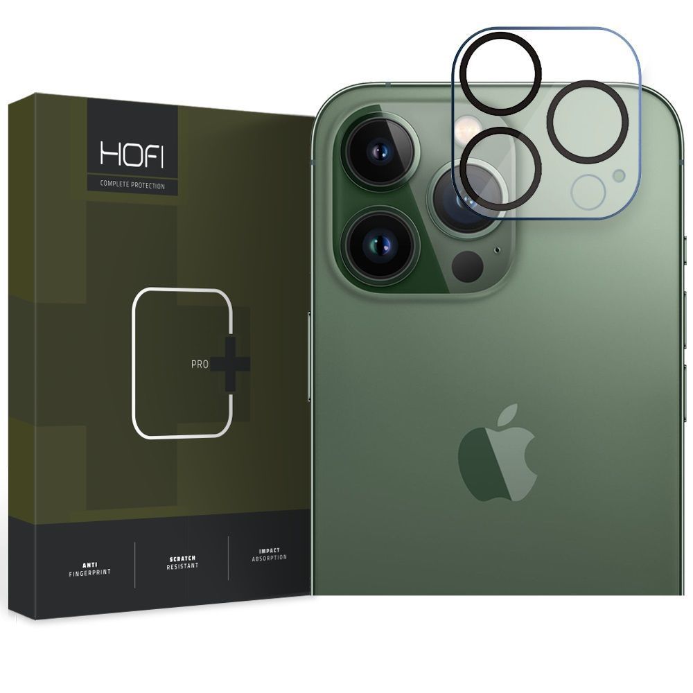 Bakre kamera beskyttelsesfilm HOFI CAM PRO+ for Apple iPhone 15 Pro Max / 15 Pro, Herdet glass, Svart