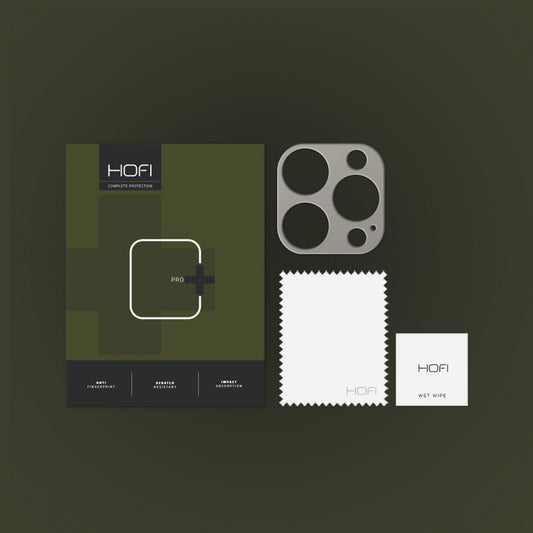 HOFI ALUCAM PRO+ bakre kamerabeskyttelsesramme for Apple iPhone 15 Pro Max / 15 Pro, grå