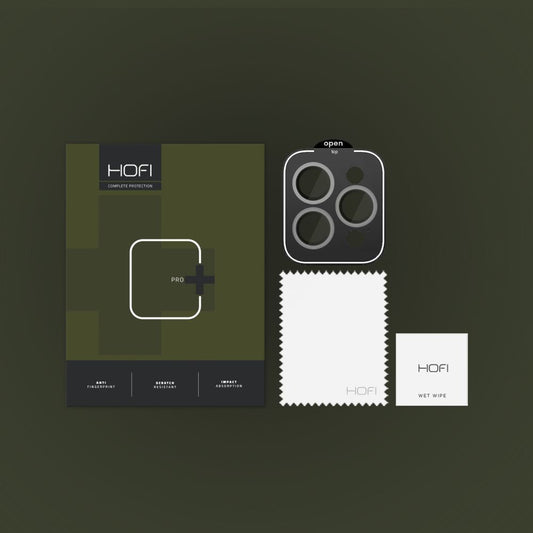 HOFI CamRing PRO+ beskyttelsesfilm for bakre kamera til Apple iPhone 15 Pro Max / 15 Pro, glassbeskyttet