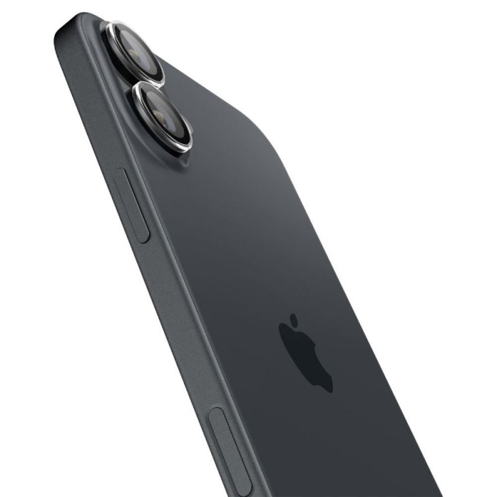 Beskyttelsesfilm for bakre kamera Spigen GlastR EZ FIT Optik Pro for Apple iPhone 17 / 16 Plus / 16, Herdet glass, Sett med 2 stykker, Gjennomsiktig