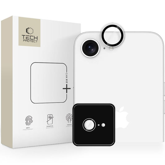 Beskyttelsesfilm for bakre kamera Tech-Protect CamRing Fit+ for Apple iPhone 16e, Herdet glass