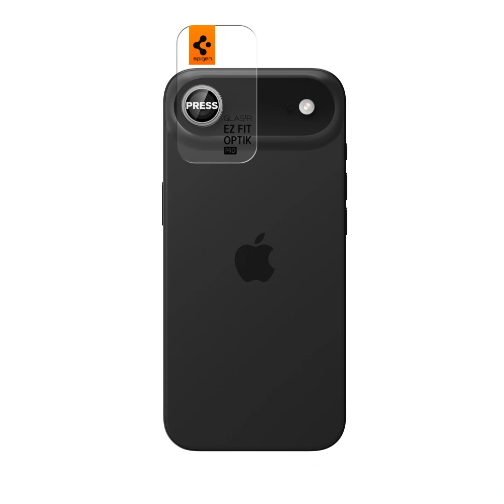 Bakre kamera beskyttelsesfilm Spigen GlastR EZ FIT Optik Pro for Apple iPhone 17 Air, Herdet glass, Sølv AGL10132