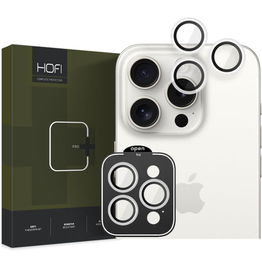 HOFI CamRing PRO+ beskyttelsesfilm for bakre kamera til Apple iPhone 15 Pro Max / 15 Pro, glassbeskyttet
