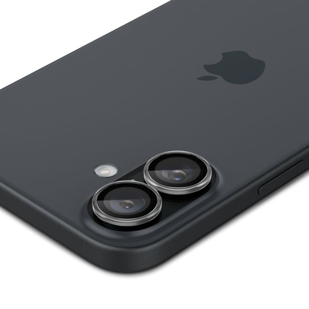 Beskyttelsesfilm for bakre kamera Spigen GlastR EZ FIT Optik Pro for Apple iPhone 17 / 16 Plus / 16, Herdet glass, Sett med 2 stykker, Gjennomsiktig