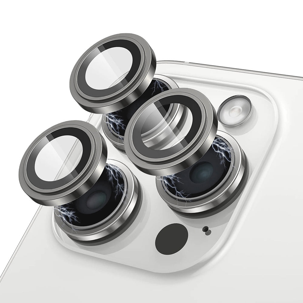 Bakre kameralinsebeskyttelse Lito S+ for Apple iPhone 13 Pro Max / 13 Pro, Herdet glass, Grå