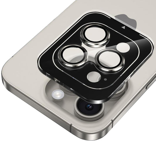 Beskyttelsesfolie for bakre kamera Tech-Protect CamRing PRO+ for Apple iPhone 14 Pro Max / 14 Pro, Herdet glass, Svart