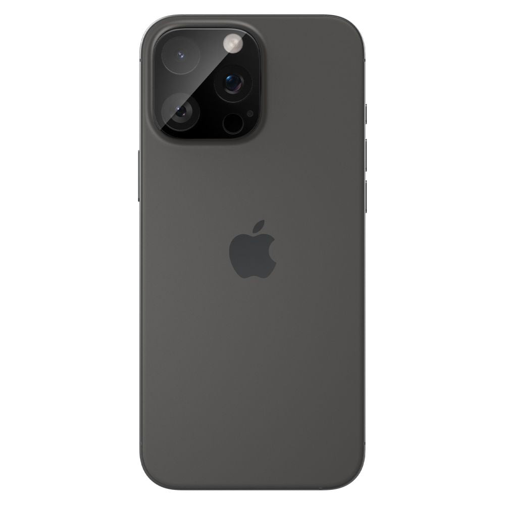 Beskyttelsesfilm for bakre kamera Spigen GlastR Optik for Apple iPhone 16 Pro Max, Herdet glass, Sett med 2 stykker, Svart AGL05273