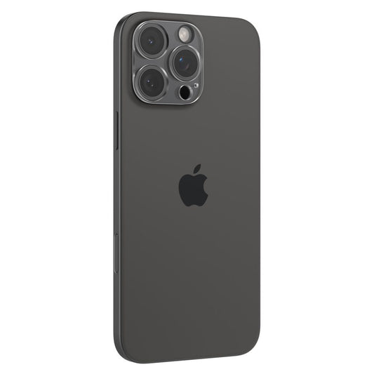 Spigen Optik bakre kamerabeskyttelsesfilm for Apple iPhone 15 Pro Max / 15 Pro, glassbeskyttet, full liming, sett med 2 deler, gjennomsiktig