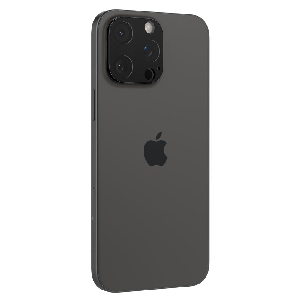 Beskyttelsesfilm for bakre kamera Spigen GlastR Optik for Apple iPhone 16 Pro Max, Herdet glass, Sett med 2 stykker, Svart AGL05273