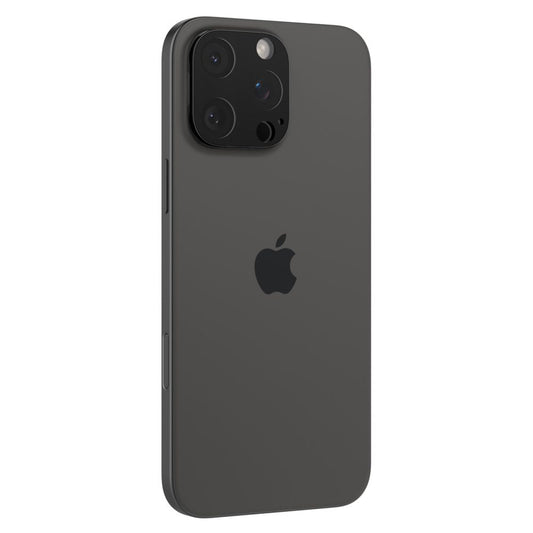 Spigen Optik bakre kamerabeskyttelsesfilm for Apple iPhone 15 Pro Max / 15 Pro, glassbeskyttet, full liming, sett med 2 deler, svart AGL05273