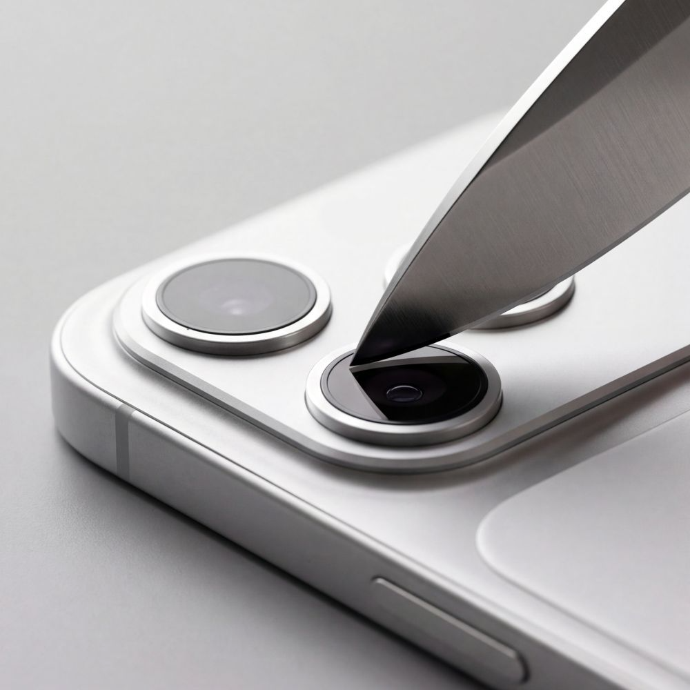 Beskyttelsesfilm for bakre kamera Tech-Protect CamFull Fit+ for Apple iPhone 18 Pro, herdet glass, sølv