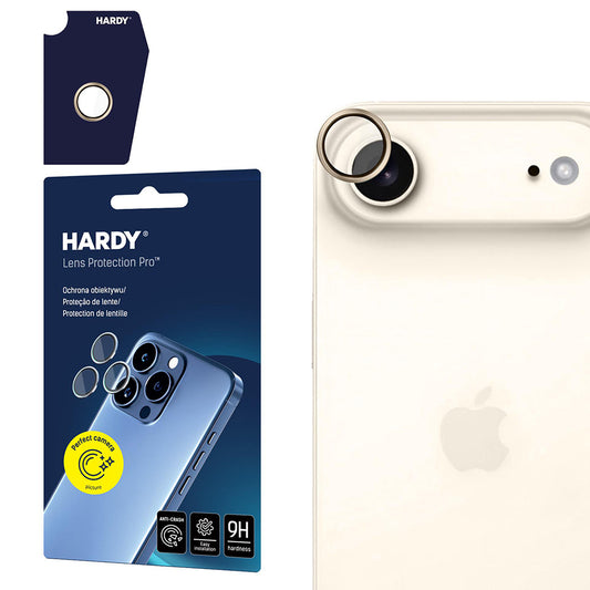 Bakre kamera beskyttelsesfolie 3MK Hardy Protection Pro for Apple iPhone 17 Air, Herdet glass, Gull
