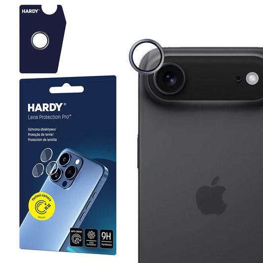 Beskyttelsesfolie for bakre kamera 3MK Hardy Protection Pro for Apple iPhone 17 Air, Herdet glass, Grå