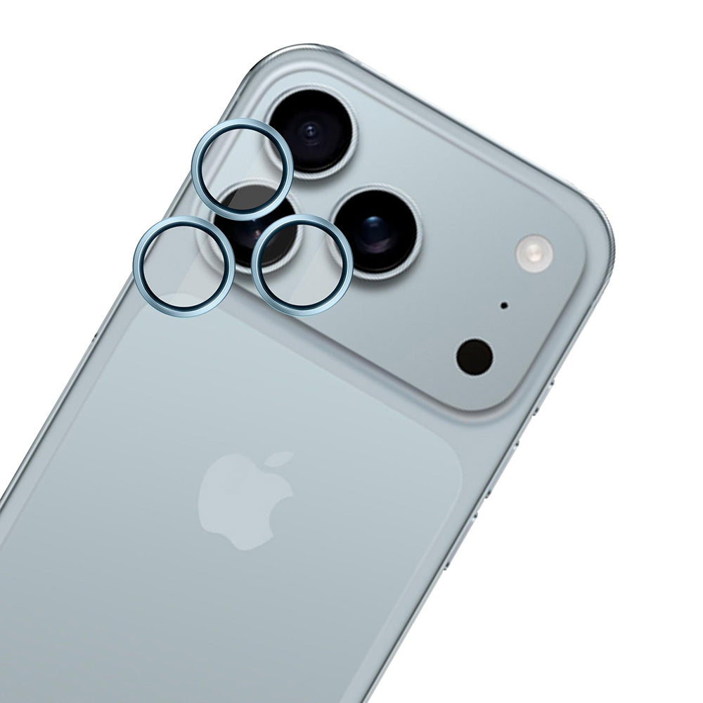 Bakre kamera beskyttelsesfilm 3MK Hardy Protection Pro for Apple iPhone 17 Pro Max / 17 Pro, Herdet glass, Blå