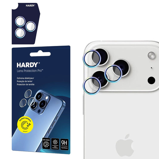 Bakre kamera beskyttelsesfolie 3MK Hardy Protection Pro for Apple iPhone 17 Pro Max / 17 Pro, Herdet glass, Flerfarget