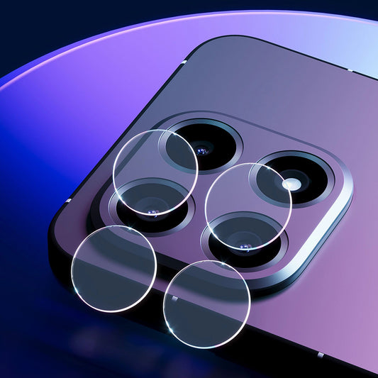 Beskyttelsesfolie for bakre kamera 3MK Protection for Motorola Edge 70, Herdet glass, Sett med 4 stykker, Gjennomsiktig