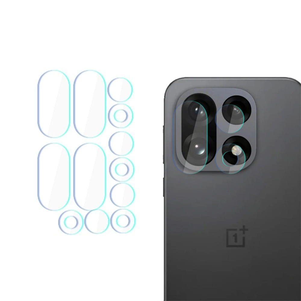 Bakre kamerabeskyttelsesfolie 3MK Protection for OnePlus 15, Herdet glass, Sett med 4 stykker, Gjennomsiktig
