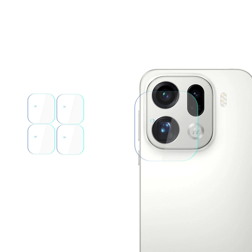 Beskyttelsesfolie for bakre kamera 3MK Protection for Oppo Find X9 Pro, Herdet glass, Sett med 4 stykker, Gjennomsiktig