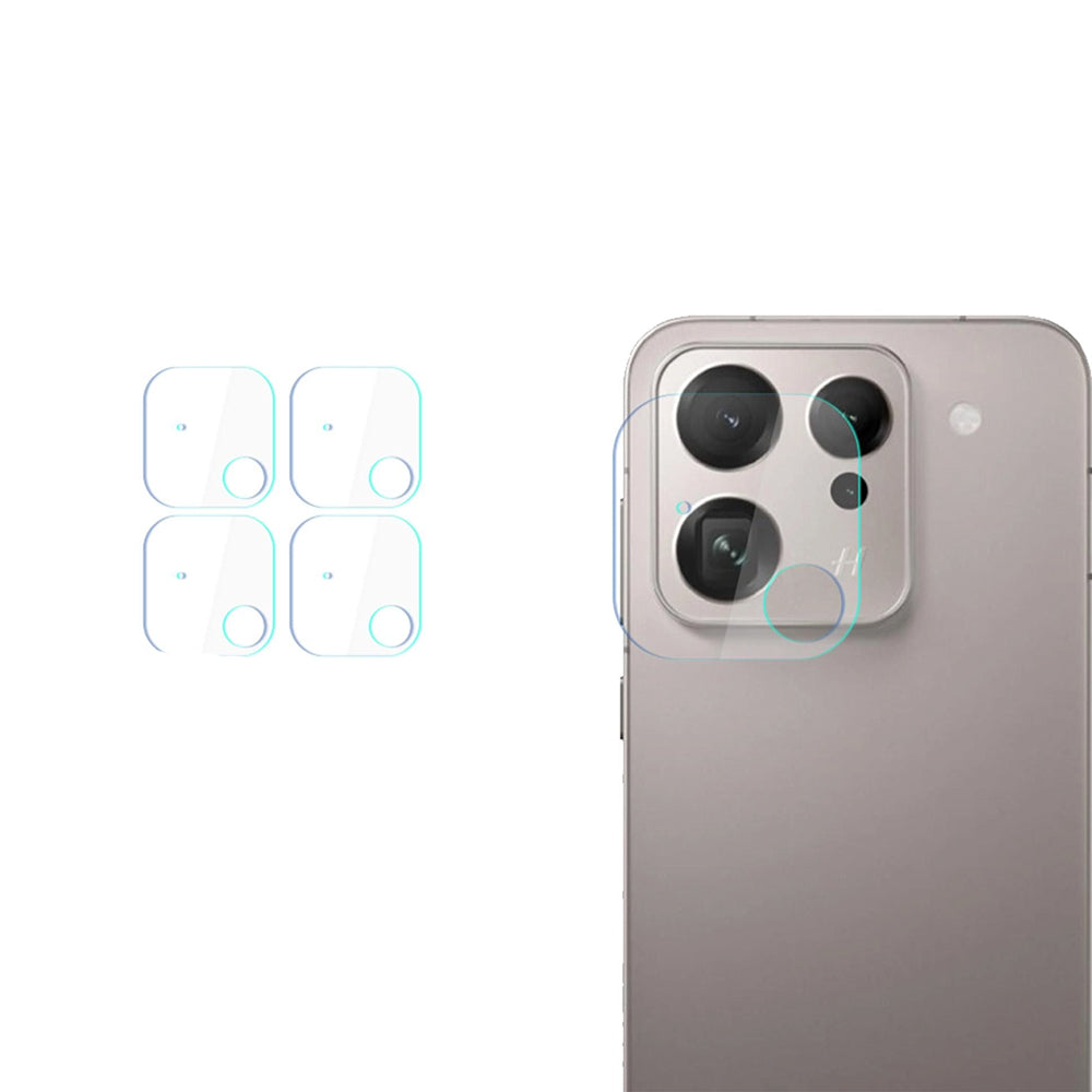 Bakre kamerabeskyttelsesfolie 3MK Protection for Oppo Find X9, Herdet glass, Sett med 4 stykker, Gjennomsiktig