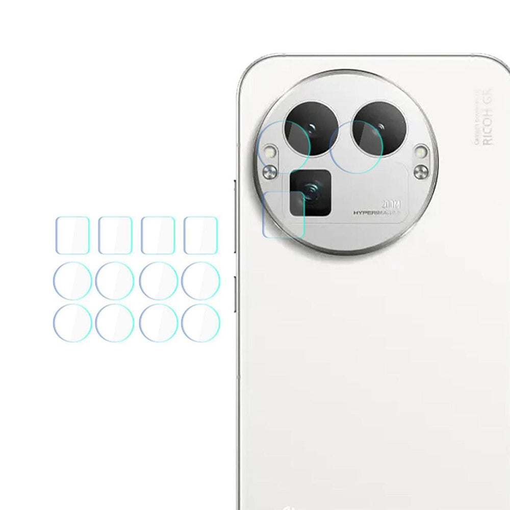 Bakre kamerabeskyttelsesfolie 3MK Protection for Realme GT 8 Pro, Herdet glass, Sett med 4 stykker, Gjennomsiktig