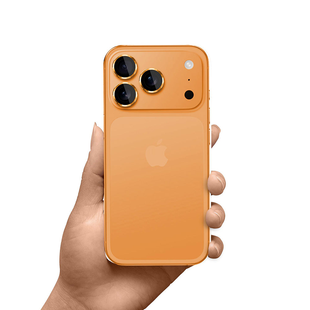 Bakre kamerabeskyttelsesfolie 3MK Protection Pro for Apple iPhone 17 Pro Max / 17 Pro, Herdet glass, Oransje