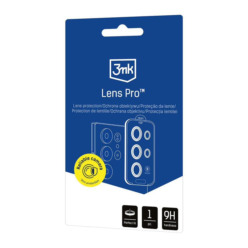 Bakre kameralinsebeskyttelse 3MK Protection Pro for Samsung Galaxy S26 FE S741, Herdet glass, Svart