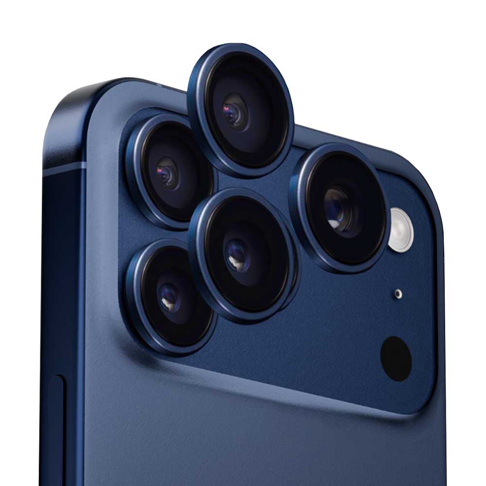 Beskyttelsesfolie Anank AR for bakre kamera til Apple iPhone 17 Pro Max / 17 Pro, Herdet glass, Blå