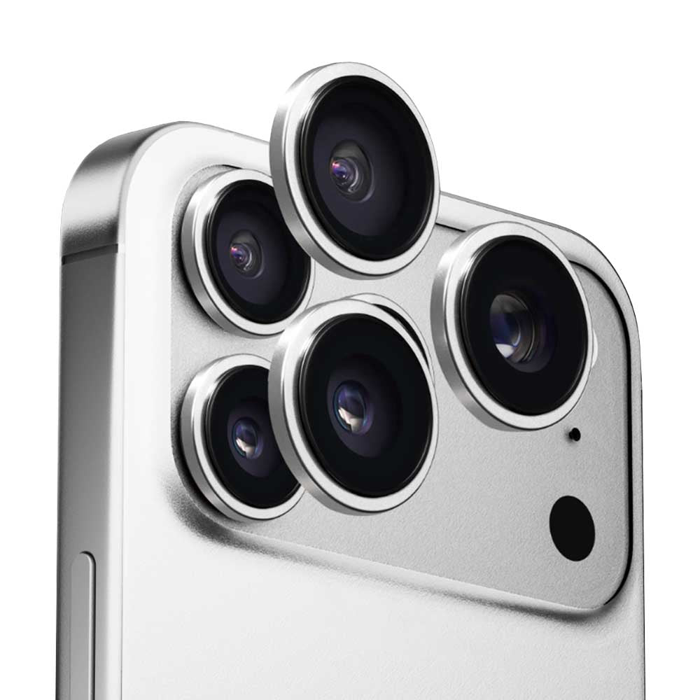 Bakre kamera beskyttelsesfilm Anank AR for Apple iPhone 17 Pro Max / 17 Pro, Herdet glass, Sølv