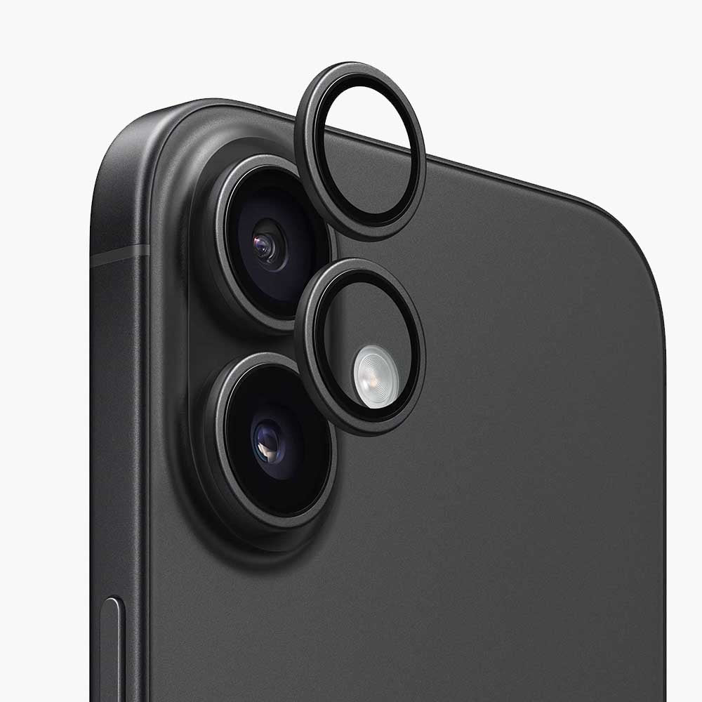 Beskyttelsesfilm for bakre kamera Anank AR for Apple iPhone 17, Herdet glass, Svart
