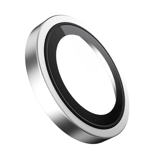 Blueo Metal Frame bakre kamerabeskyttelsesfilm for Apple iPhone 16 Plus / 16, herdet glass, sølv