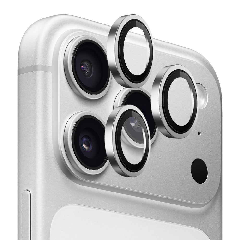 Beskyttelsesfolie for bakre kamera Blueo Metal Frame for Apple iPhone 17 Pro Max / 17 Pro, Herdet glass, Sølv