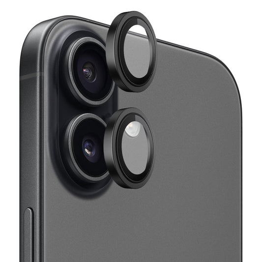 Beskyttelsesfolie for bakre kamera Blueo Metal Frame for Apple iPhone 17, Herdet glass, Svart