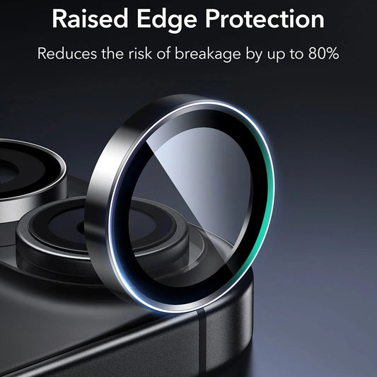 Bakre kamera beskyttelsesfilm ESR Armorite for Apple iPhone 17 / 16 Plus / 16, Herdet glass, Sett med 2 stykker, Svart