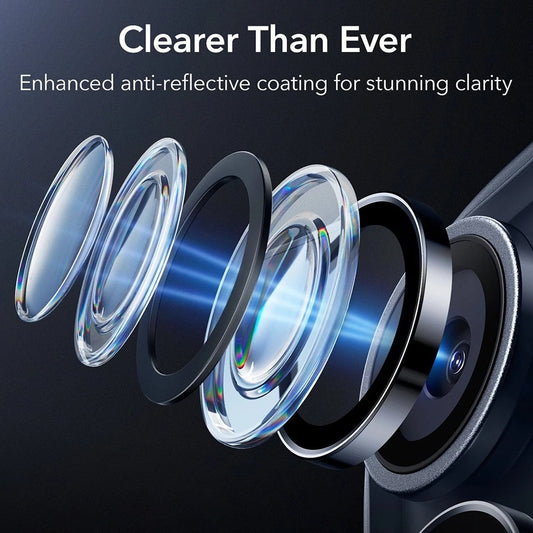 Bakre kamera beskyttelsesfilm ESR Armorite for Apple iPhone 17 Pro Max / 17 Pro / 16 Pro Max / 16 Pro, Herdet glass, Blå