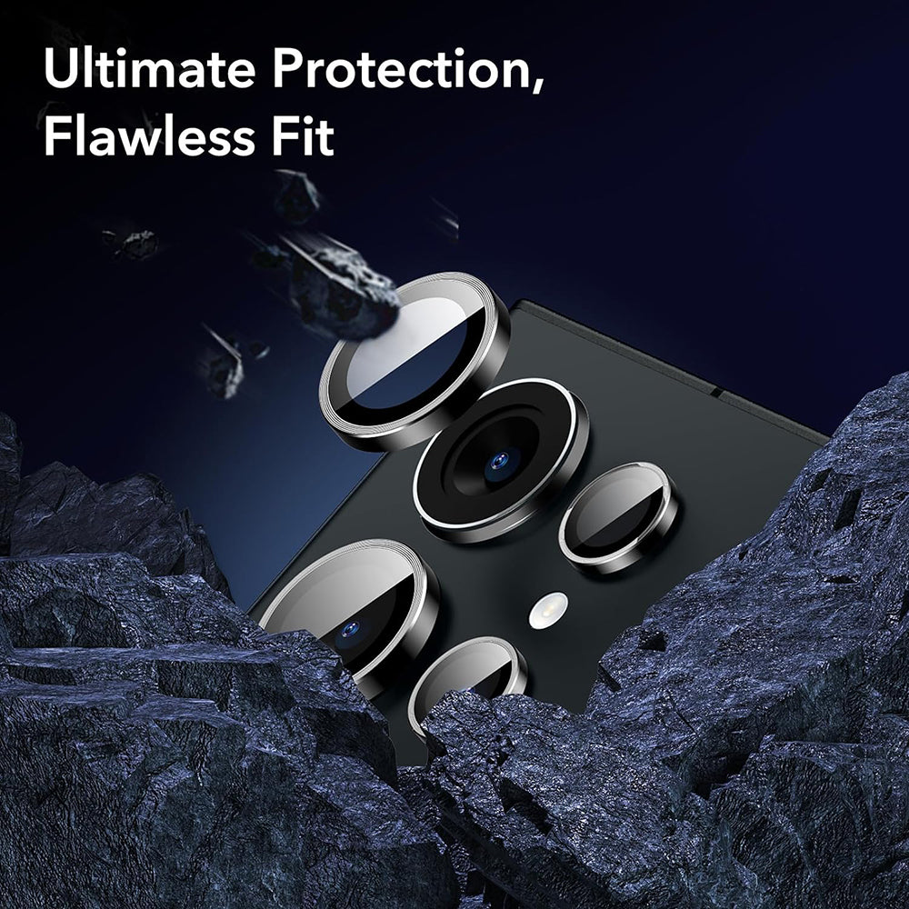Bakre kamera beskyttelsesfilm ESR for Samsung Galaxy S24 Ultra S928, Herdet glass, Sett med 2 stykker, Svart