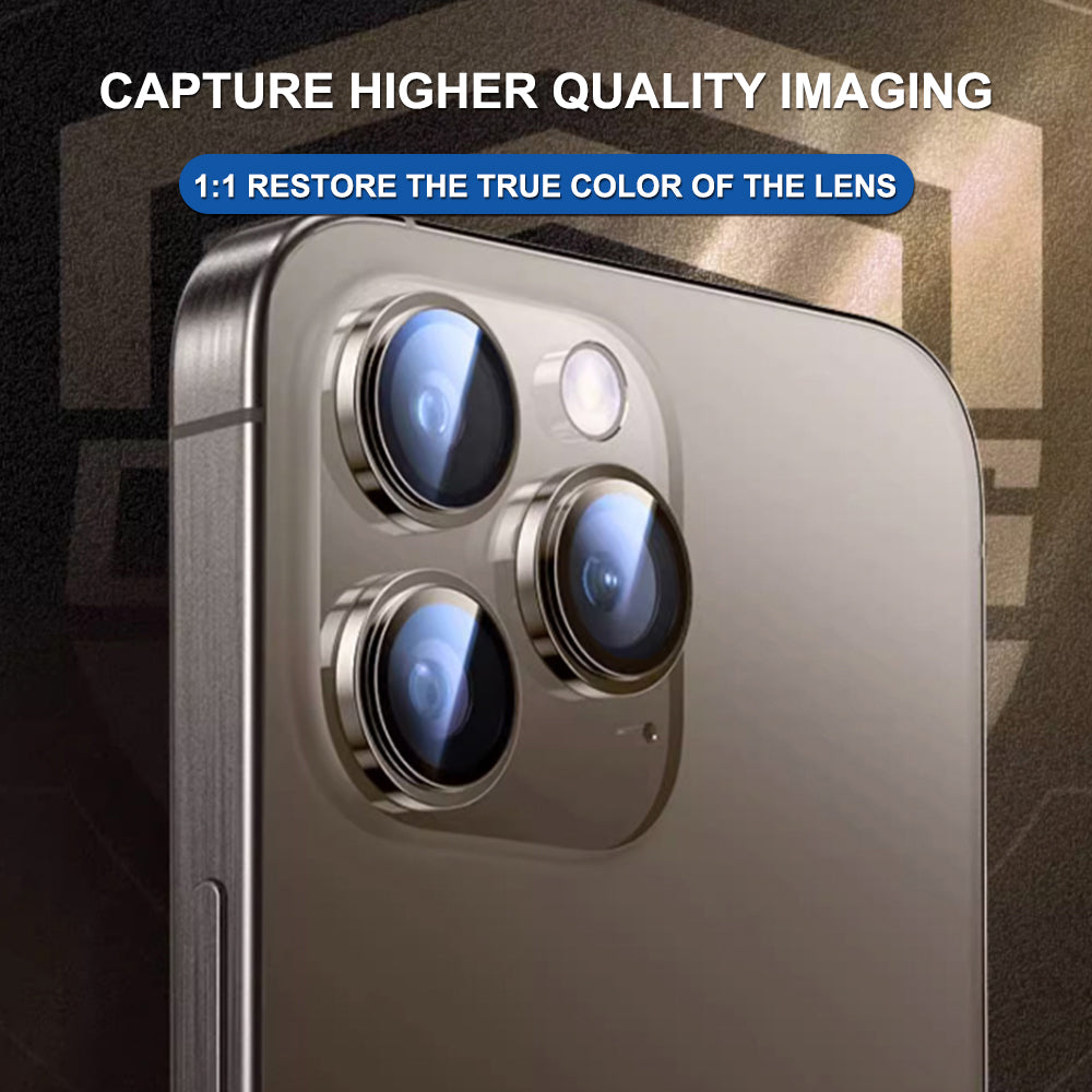 Beskyttelsesfolie Lito Titanium AR for bakre kamera til Apple iPhone 17, Herdet glass, Sølv