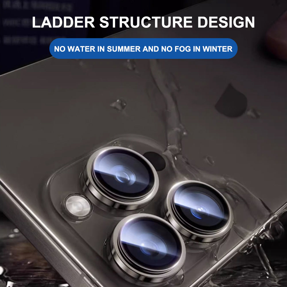 Beskyttelsesfolie Lito Titanium AR for bakre kamera til Apple iPhone 17, Herdet glass, Svart