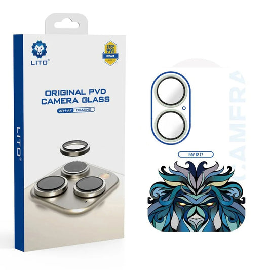 Beskyttelsesfolie Lito Titanium AR for bakre kamera til Apple iPhone 17, Herdet glass, Grønn