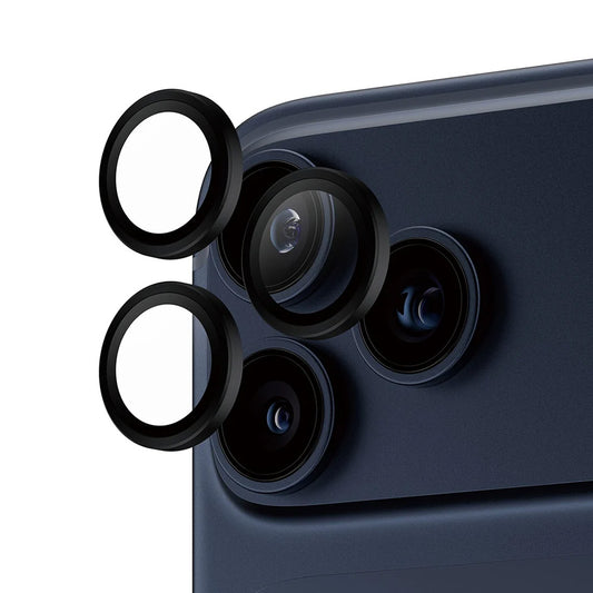 Bakre kamera beskyttelsesfilm PanzerGlass Hoops for Apple iPhone 17 Pro Max / 17 Pro / 16 Pro Max / 16 Pro, Herdet glass, Svart