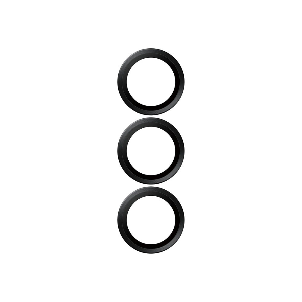 Beskyttelsesfolie for bakre kamera PanzerGlass Hoops for Samsung Galaxy S25 S931, Herdet glass, Svart