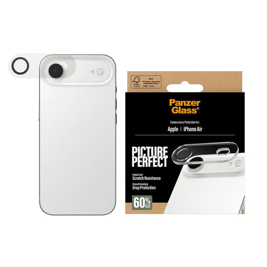 Beskyttelsesfolie for bakre kamera PanzerGlass PicturePerfect for Apple iPhone 17 Air, Herdet glass, Gjennomsiktig