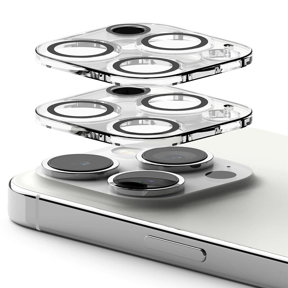 Ringke bakkamera beskyttelsesfilm for Apple iPhone 15 Pro, herdet glass, sett med 2 stk, gjennomsiktig